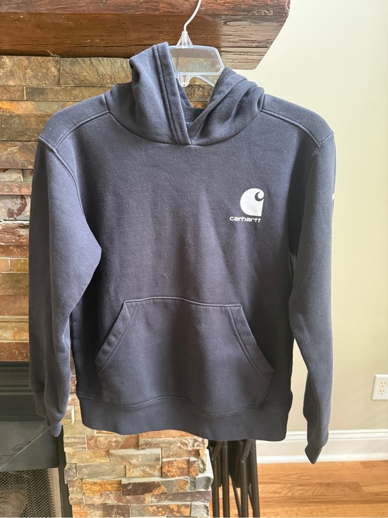 Carhartt Other - Carhartt soft black Pullover Hoodie with Logo.  Youth Medium (10/12)